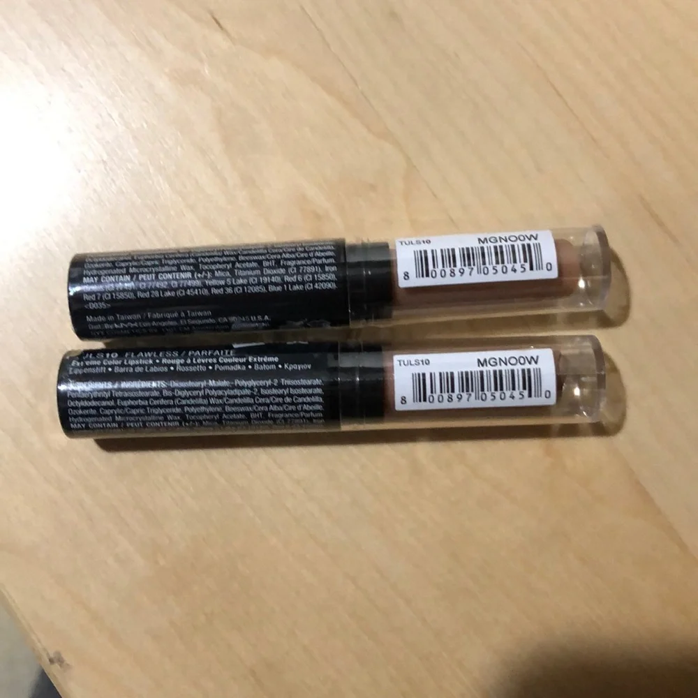 NYX Turnt Up‎ Lipstick lot of 2 - TULS10 Flawless